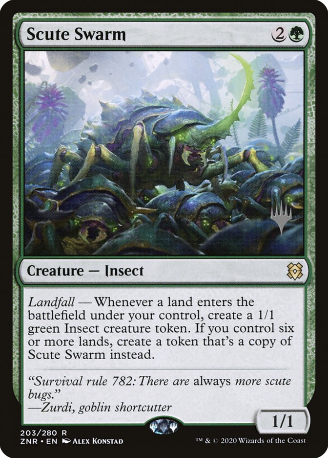 Scute Swarm (Promo Pack) [Zendikar Rising Promos] | Golgari Games