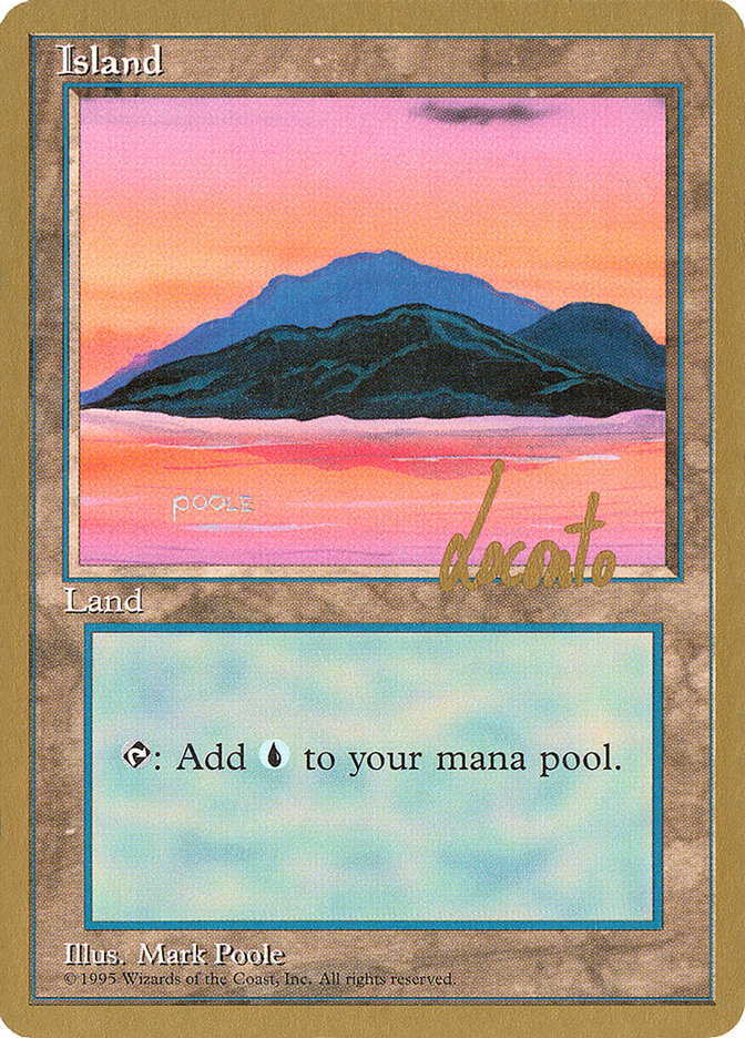 Island (ml369) (Michael Loconto) [Pro Tour Collector Set] | Golgari Games