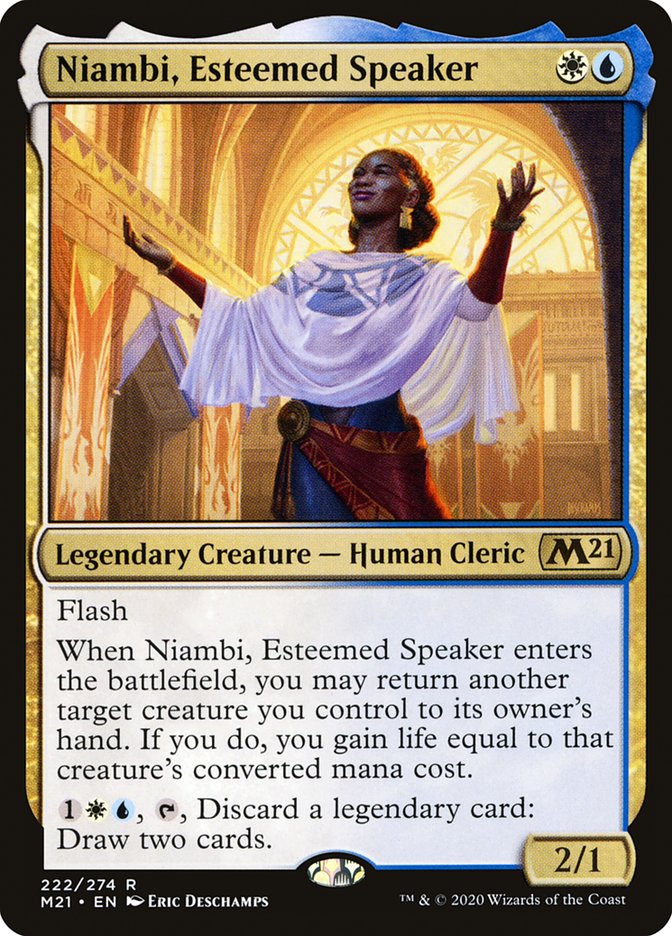 Niambi, Esteemed Speaker [Core Set 2021] | Golgari Games