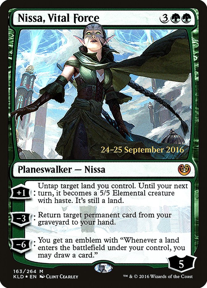 Nissa, Vital Force [Kaladesh Prerelease Promos] | Golgari Games