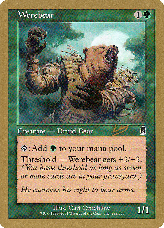 Werebear (Raphael Levy) [World Championship Decks 2002] | Golgari Games