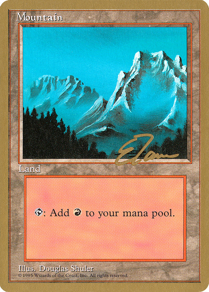 Mountain (et374) (Eric Tam) [Pro Tour Collector Set] | Local Legends