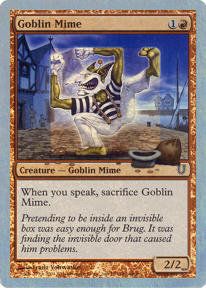 Goblin Mime (Alternate Foil) [Unhinged] | Golgari Games