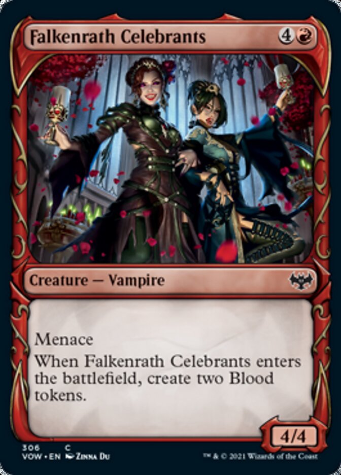 Falkenrath Celebrants (Showcase Fang Frame) [Innistrad: Crimson Vow] | Local Legends