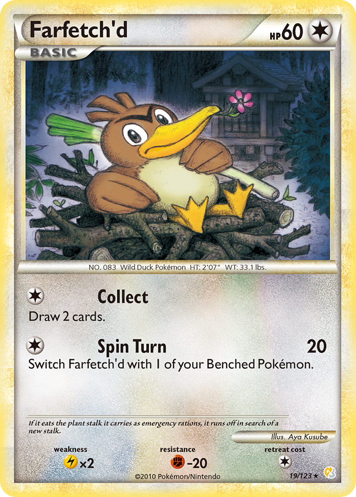 Farfetch'd (19/123) [HeartGold & SoulSilver: Base Set] | Golgari Games