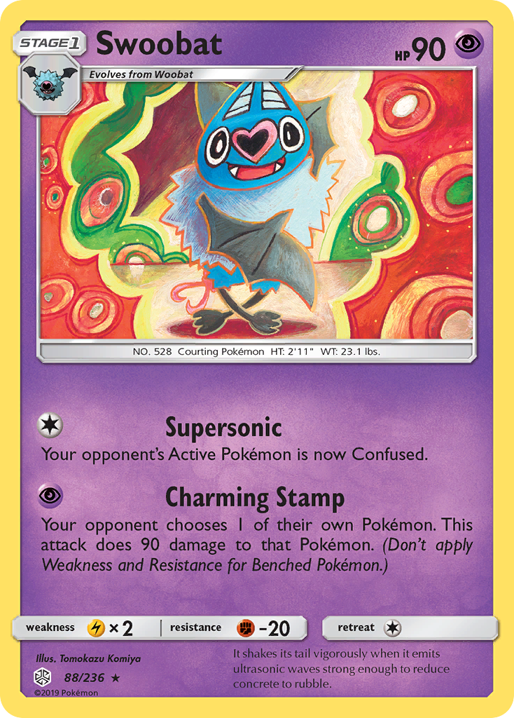 Swoobat (88/236) [Sun & Moon: Cosmic Eclipse] | Golgari Games