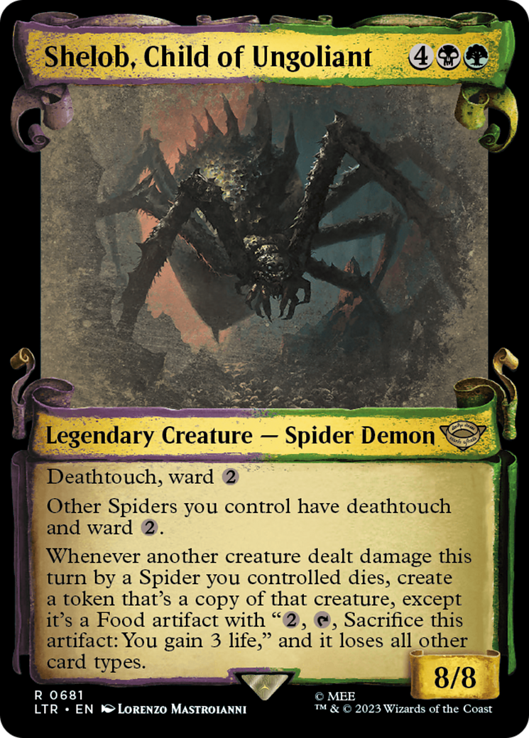 Shelob, Child of Ungoliant [The Lord of the Rings: Tales of Middle-Earth Showcase Scrolls] | Golgari Games