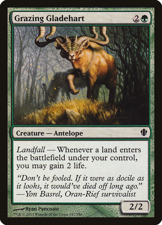 Grazing Gladehart [Commander 2013] | Golgari Games