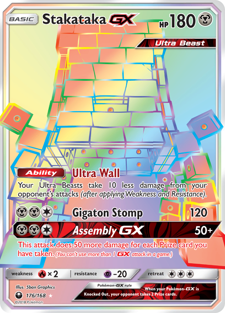 Stakataka GX (176/168) [Sun & Moon: Celestial Storm] | Golgari Games