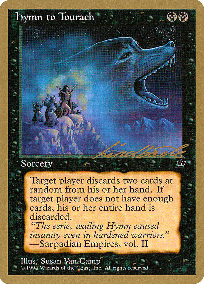 Hymn to Tourach (Wolf) (Leon Lindback) [Pro Tour Collector Set] | Local Legends