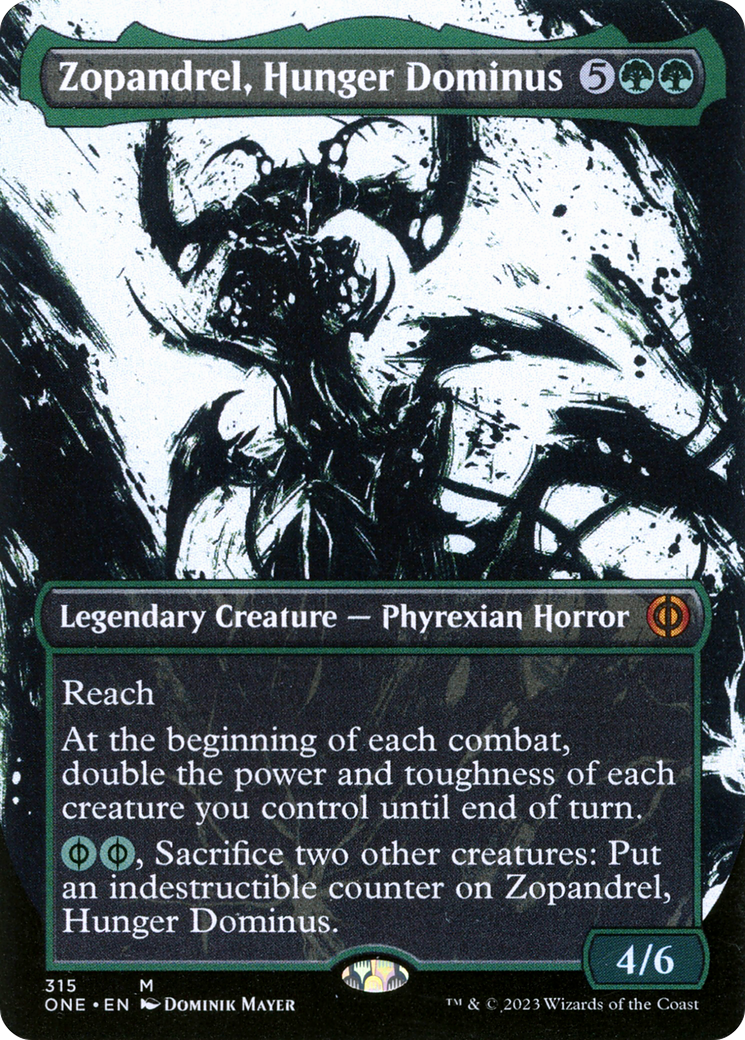 Zopandrel, Hunger Dominus (Borderless Ichor) [Phyrexia: All Will Be One] | Golgari Games