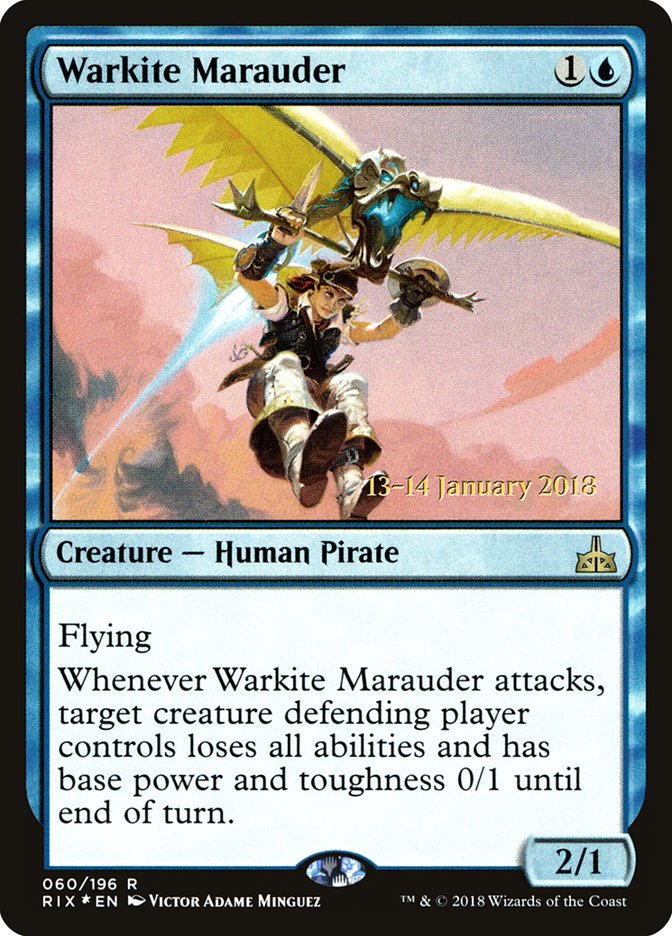 Warkite Marauder [Rivals of Ixalan Prerelease Promos] | Golgari Games