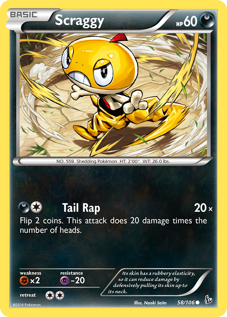 Scraggy (58/106) [XY: Flashfire] | Golgari Games