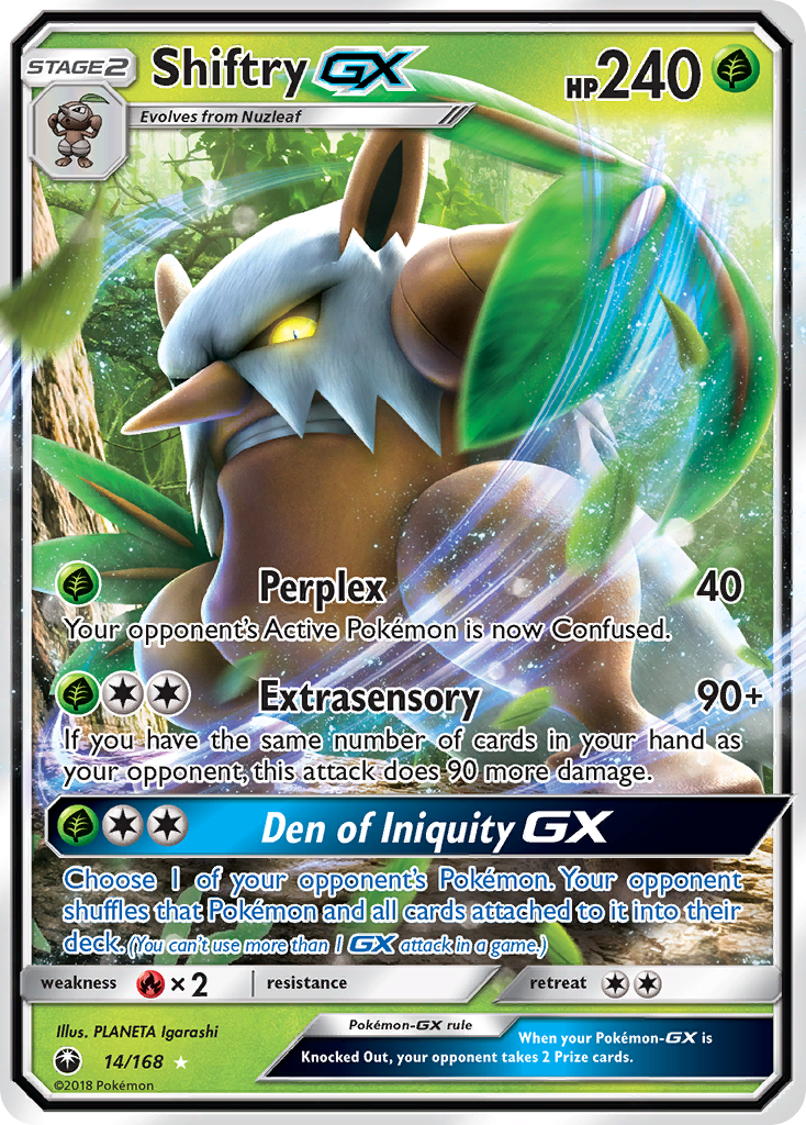 Shiftry GX (14/168) [Sun & Moon: Celestial Storm] | Golgari Games