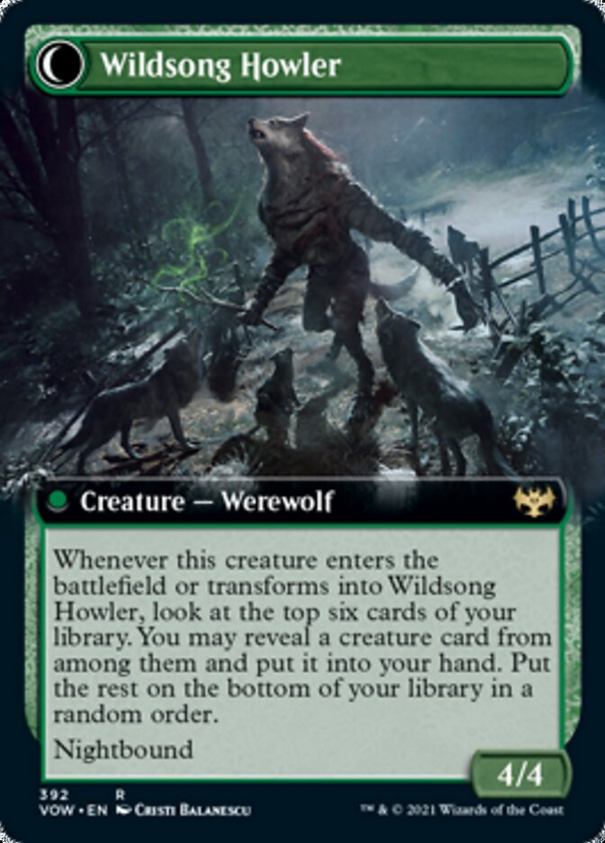 Howlpack Piper // Wildsong Howler (Extended Art) [Innistrad: Crimson Vow] | Local Legends