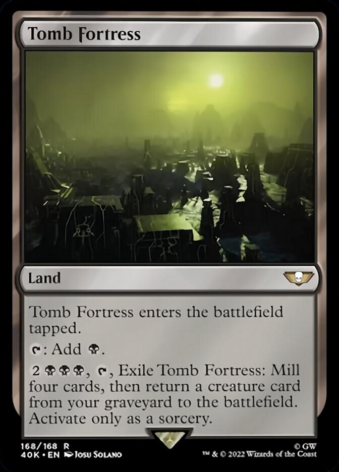 Tomb Fortress (Surge Foil) [Universes Beyond: Warhammer 40,000] | Golgari Games