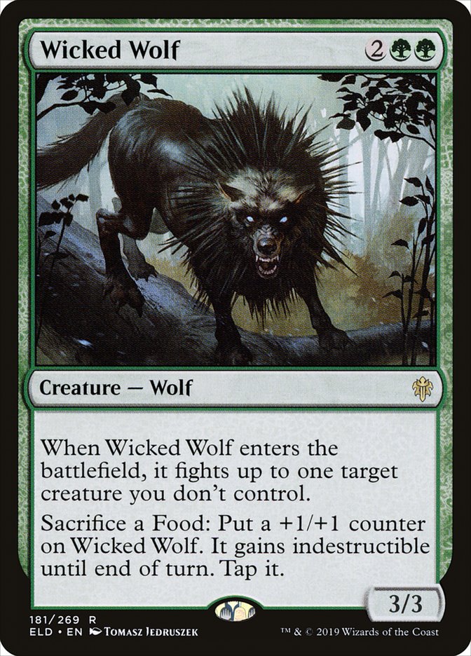 Wicked Wolf [Throne of Eldraine] | Golgari Games