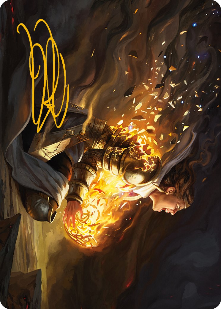 Vanish into Eternity Art Card (Gold-Stamped Signature) [Phyrexia: All Will Be One Art Series] | Local Legends