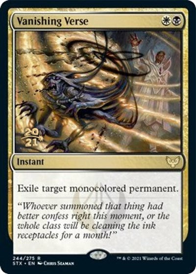 Vanishing Verse [Strixhaven: School of Mages Prerelease Promos] | Local Legends