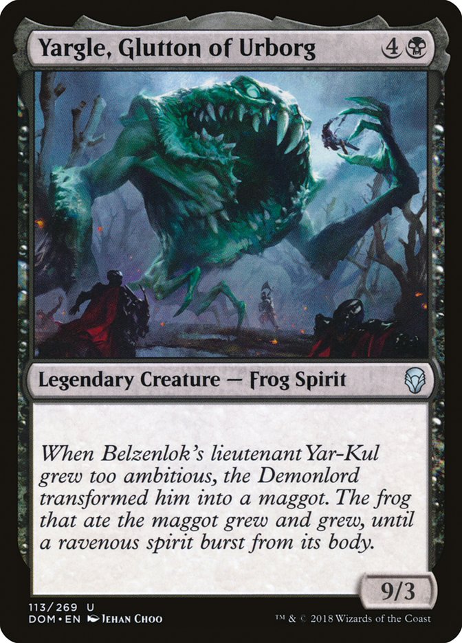 Yargle, Glutton of Urborg [Dominaria] | Golgari Games