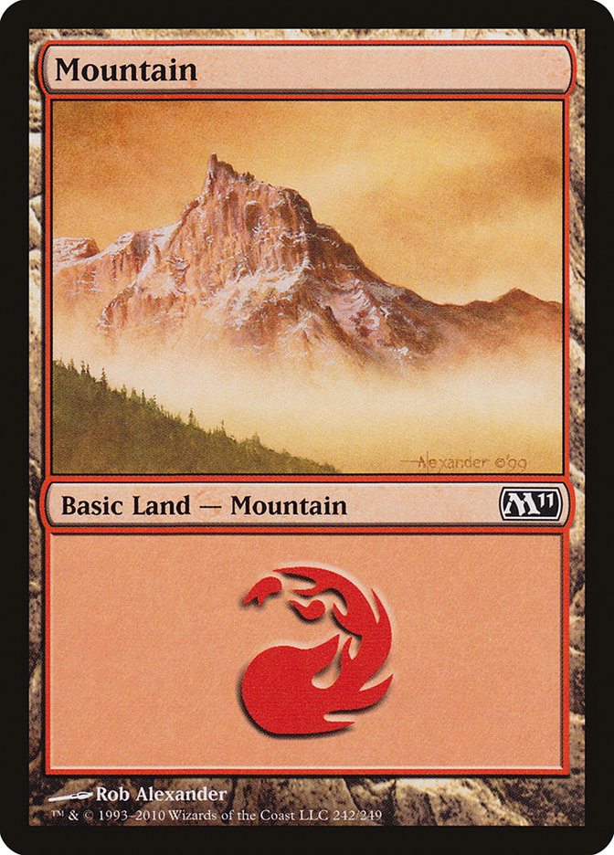 Mountain (242) [Magic 2011] | Golgari Games