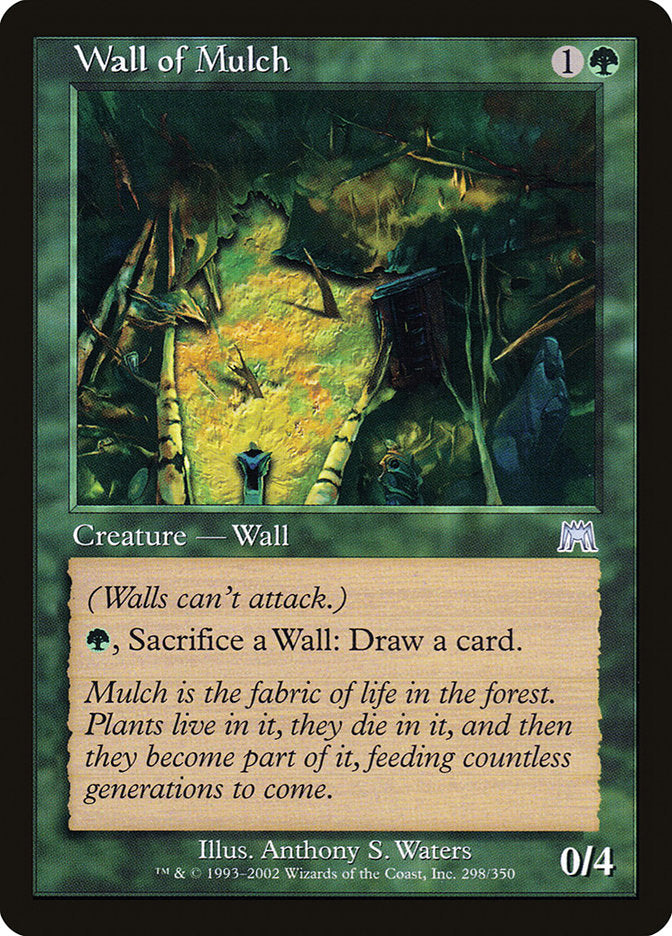 Wall of Mulch [Onslaught] | Golgari Games