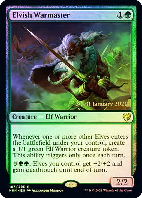 Elvish Warmaster [Kaldheim Prerelease Promos] | Local Legends