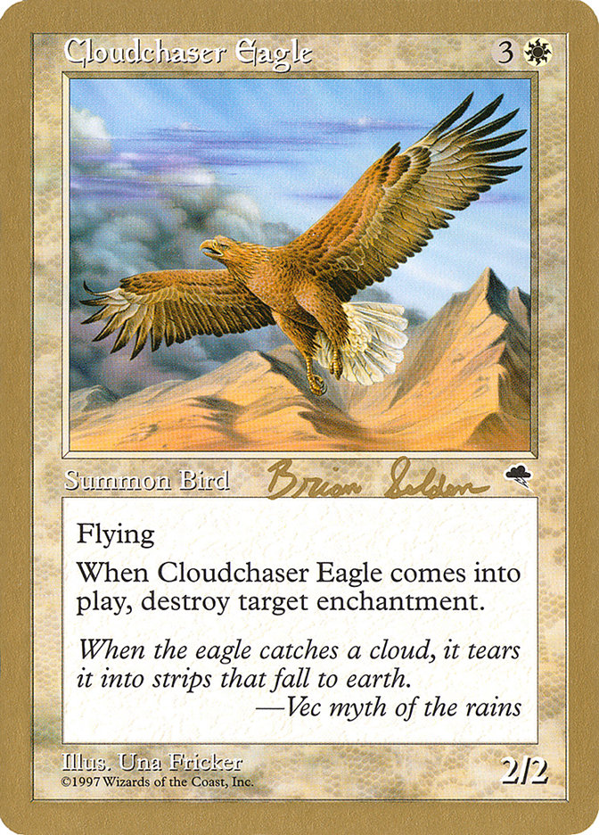 Cloudchaser Eagle (Brian Selden) [World Championship Decks 1998] | Golgari Games