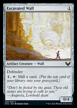 Excavated Wall [Strixhaven: School of Mages] | Golgari Games