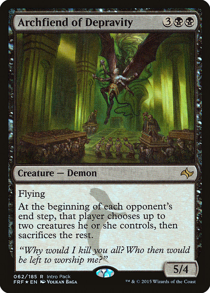 Archfiend of Depravity (Intro Pack) [Fate Reforged Promos] | Golgari Games