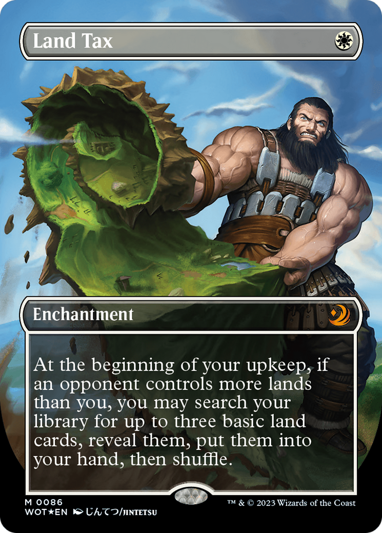 Land Tax (Anime Borderless) (Confetti Foil) [Wilds of Eldraine: Enchanting Tales] | Local Legends