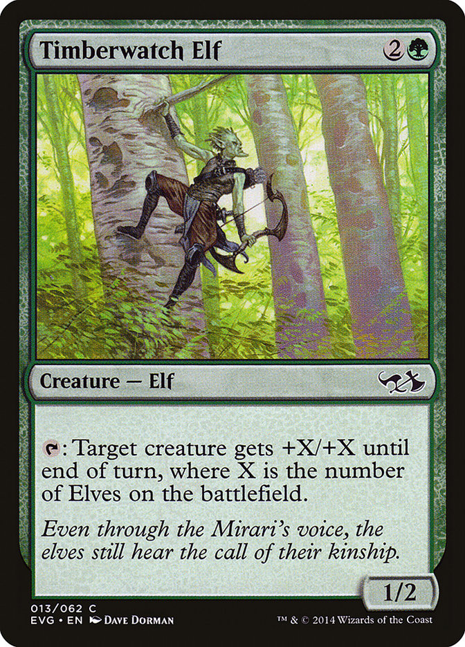 Timberwatch Elf (Elves vs. Goblins) [Duel Decks Anthology] | Local Legends