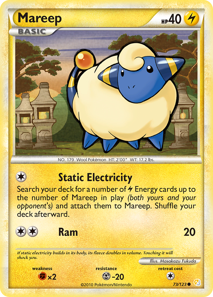 Mareep (73/123) [HeartGold & SoulSilver: Base Set] | Local Legends