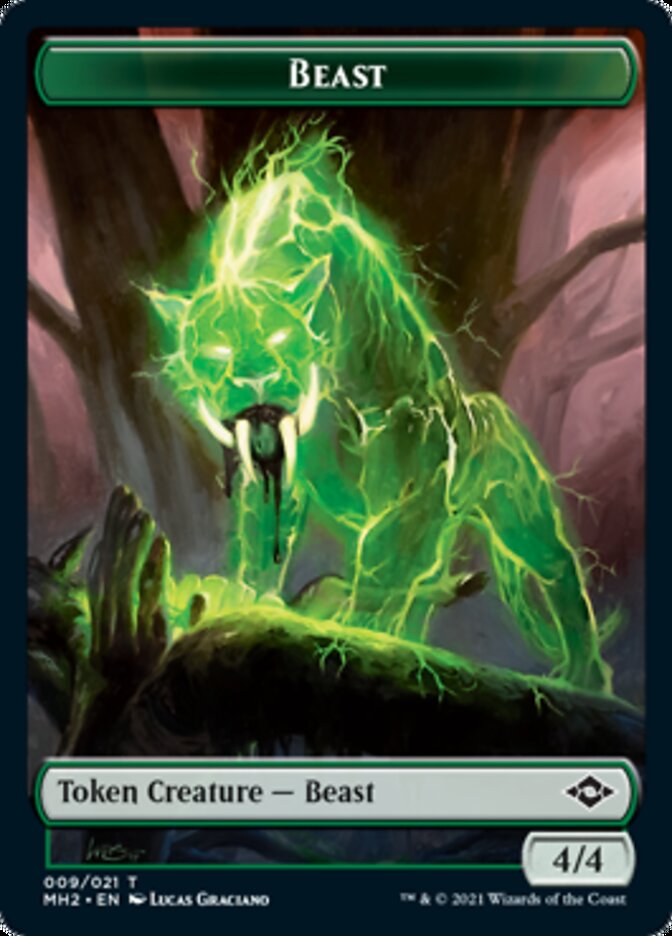 Beast Token // Clue Token (14) [Modern Horizons 2 Tokens] | Local Legends
