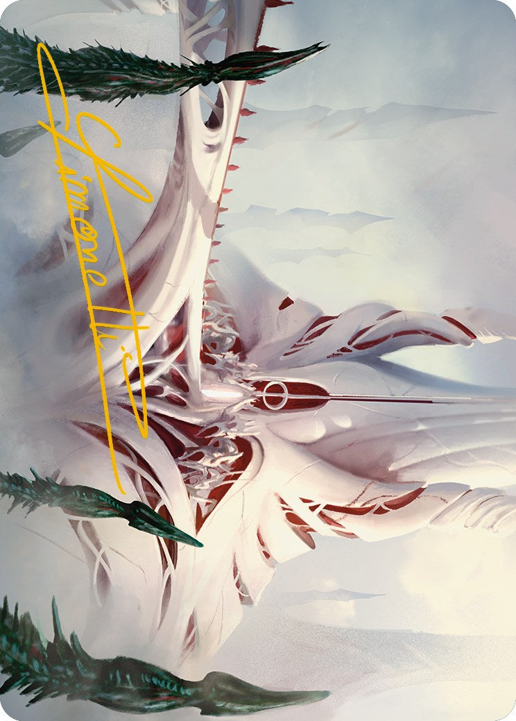 The Fair Basilica Art Card (Gold-Stamped Signature) [Phyrexia: All Will Be One Art Series] | Local Legends