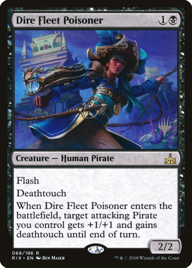 Dire Fleet Poisoner (Promo Pack) [Rivals of Ixalan Promos] | Golgari Games