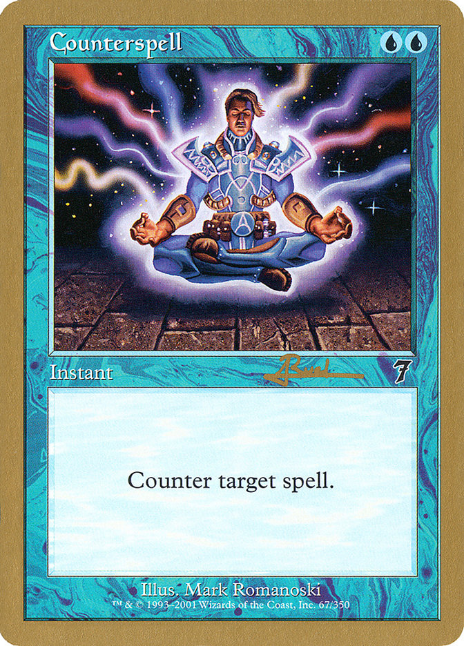 Counterspell (Antoine Ruel) (7ED) [World Championship Decks 2001] | Golgari Games