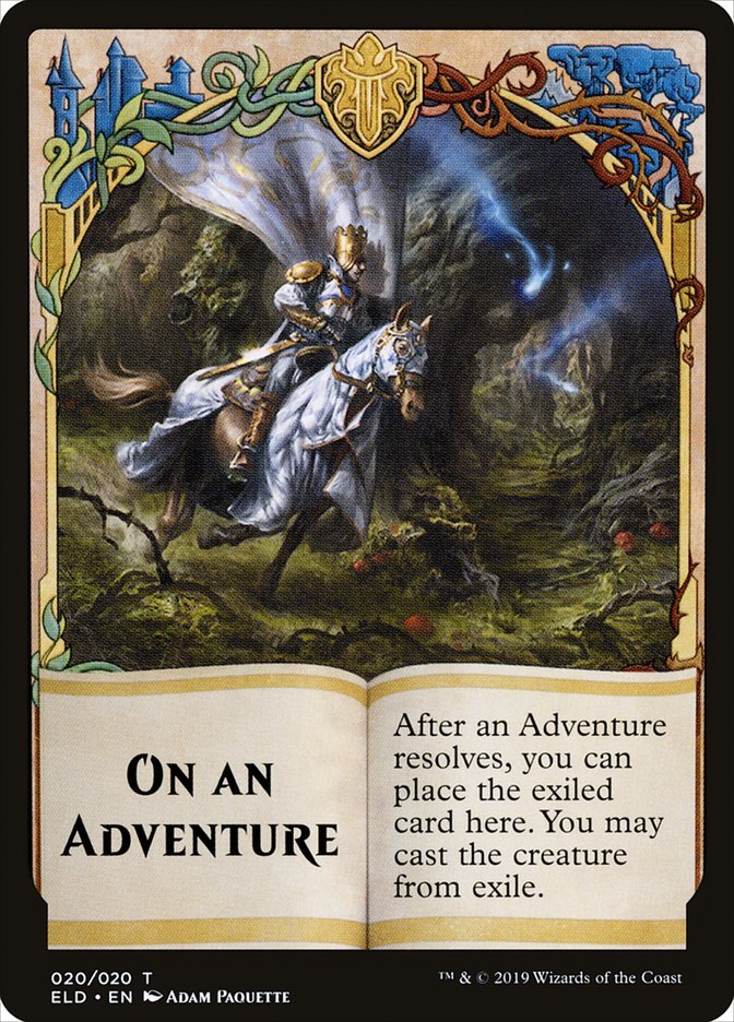 On an Adventure Token [Throne of Eldraine Tokens] | Local Legends