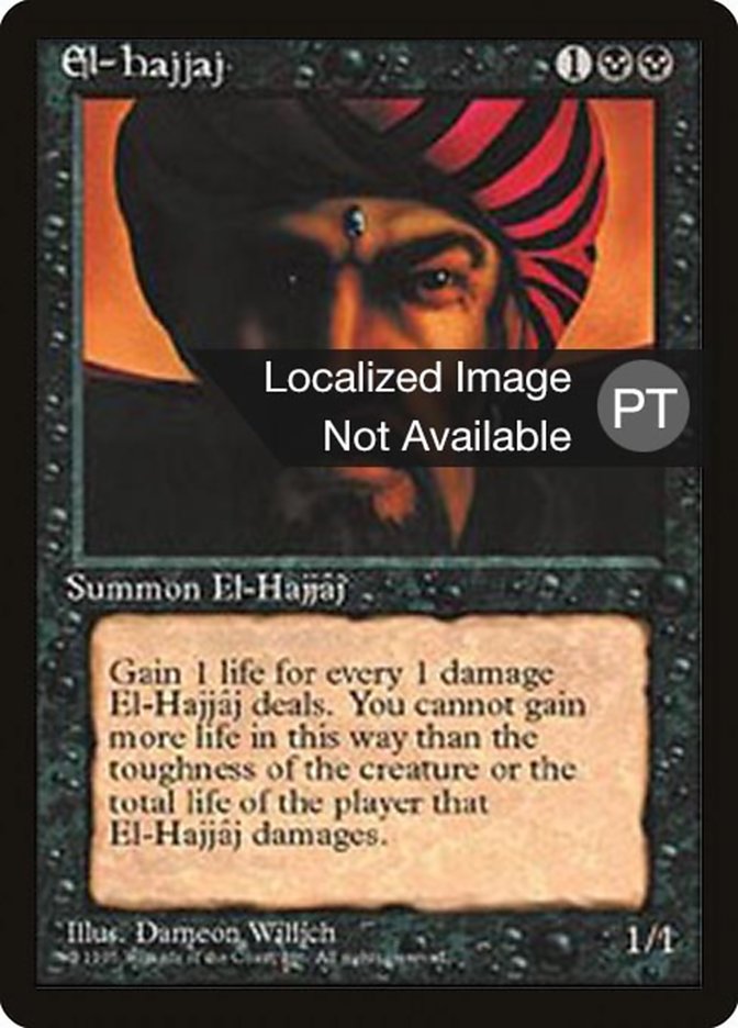 El-Hajjaj [Fourth Edition (Foreign Black Border)] | Golgari Games