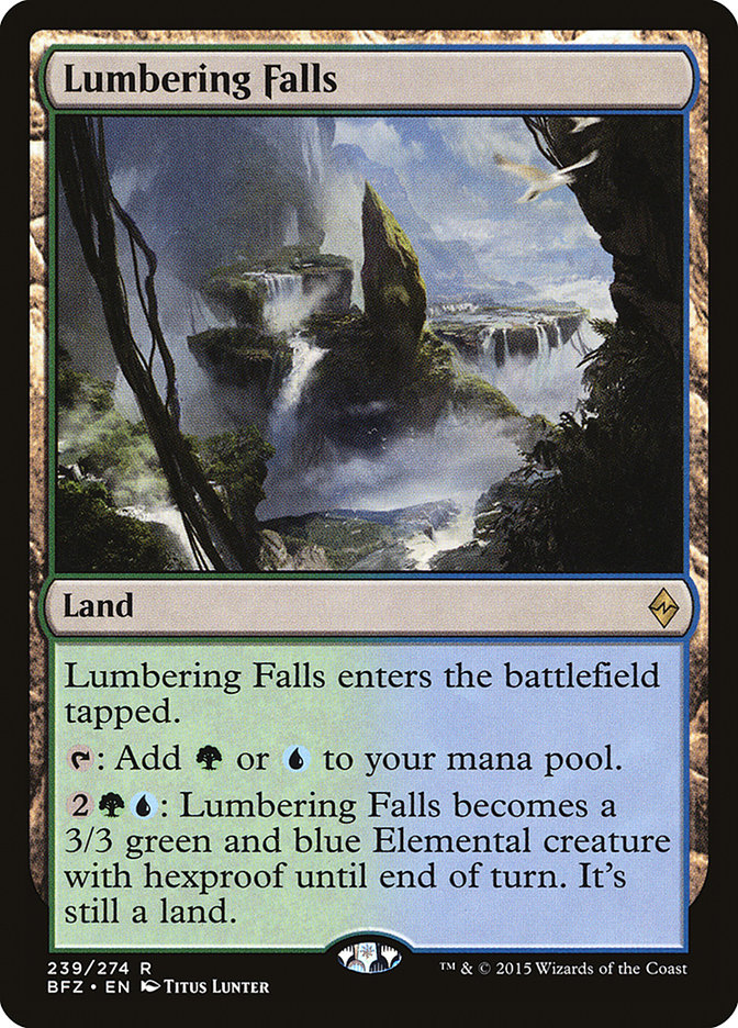 Lumbering Falls [Battle for Zendikar] | Local Legends