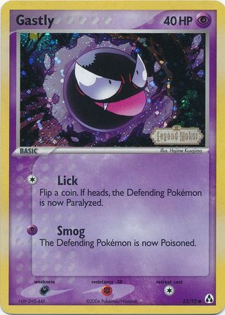 Gastly (52/92) (Stamped) [EX: Legend Maker] | Golgari Games