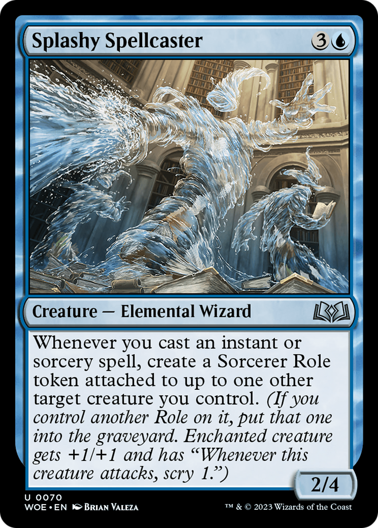 Splashy Spellcaster [Wilds of Eldraine] | Golgari Games