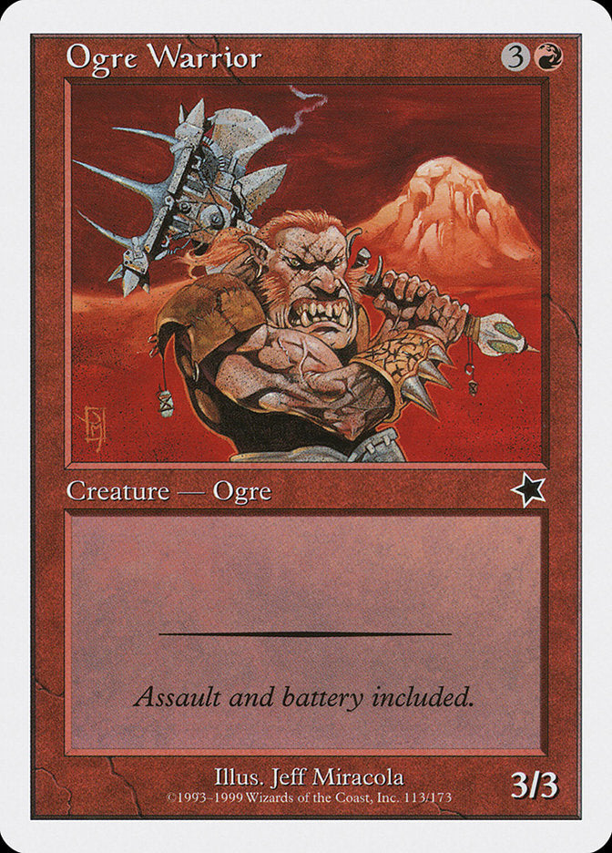 Ogre Warrior [Starter 1999] | Golgari Games