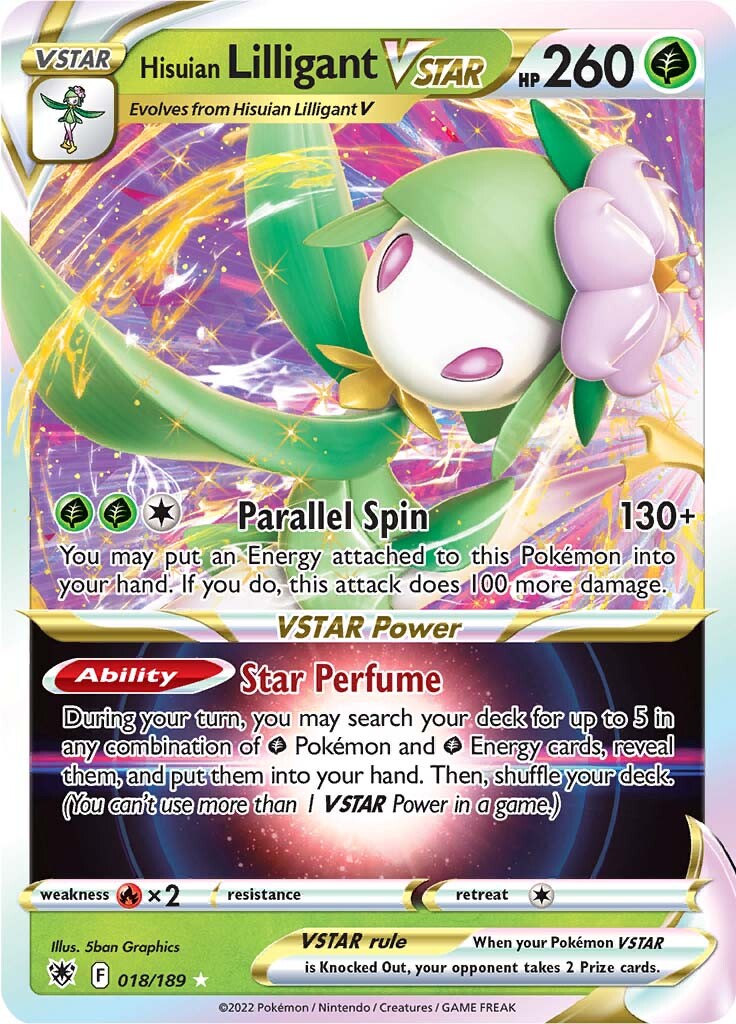 Hisuian Lilligant VSTAR (018/189) [Sword & Shield: Astral Radiance] | Golgari Games