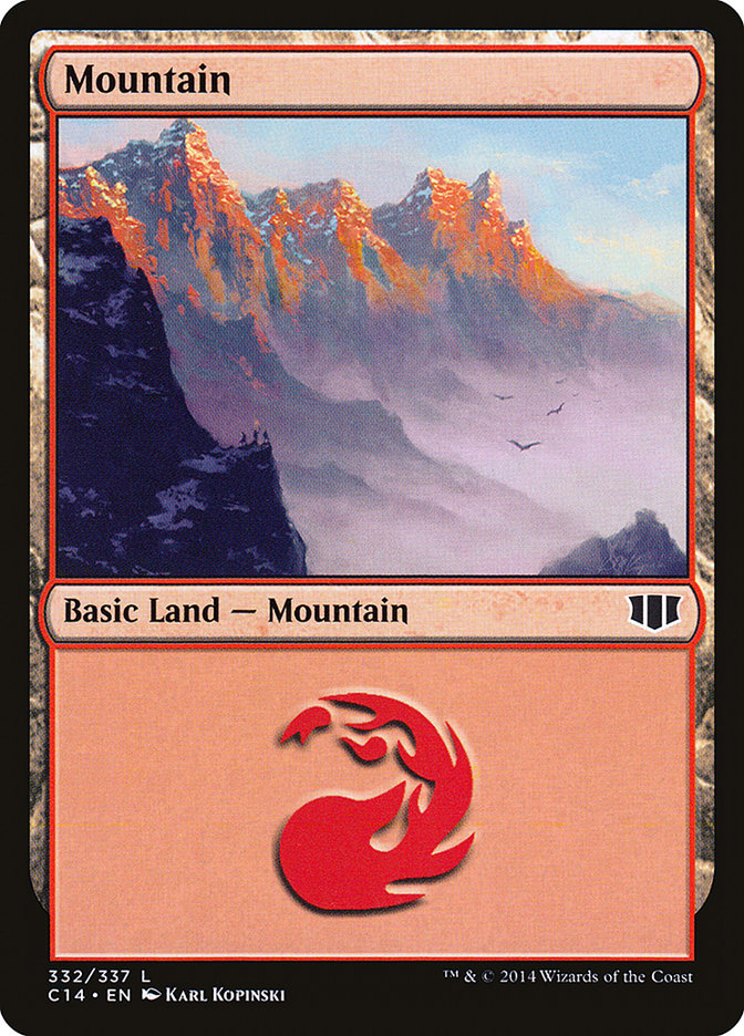 Mountain (332) [Commander 2014] | Golgari Games