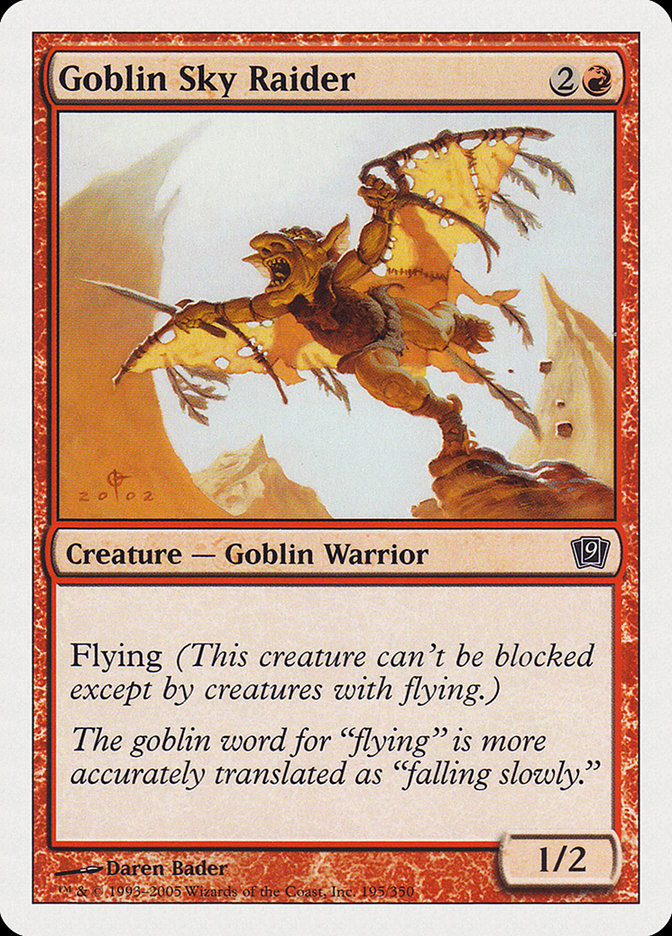 Goblin Sky Raider [Ninth Edition] | Golgari Games