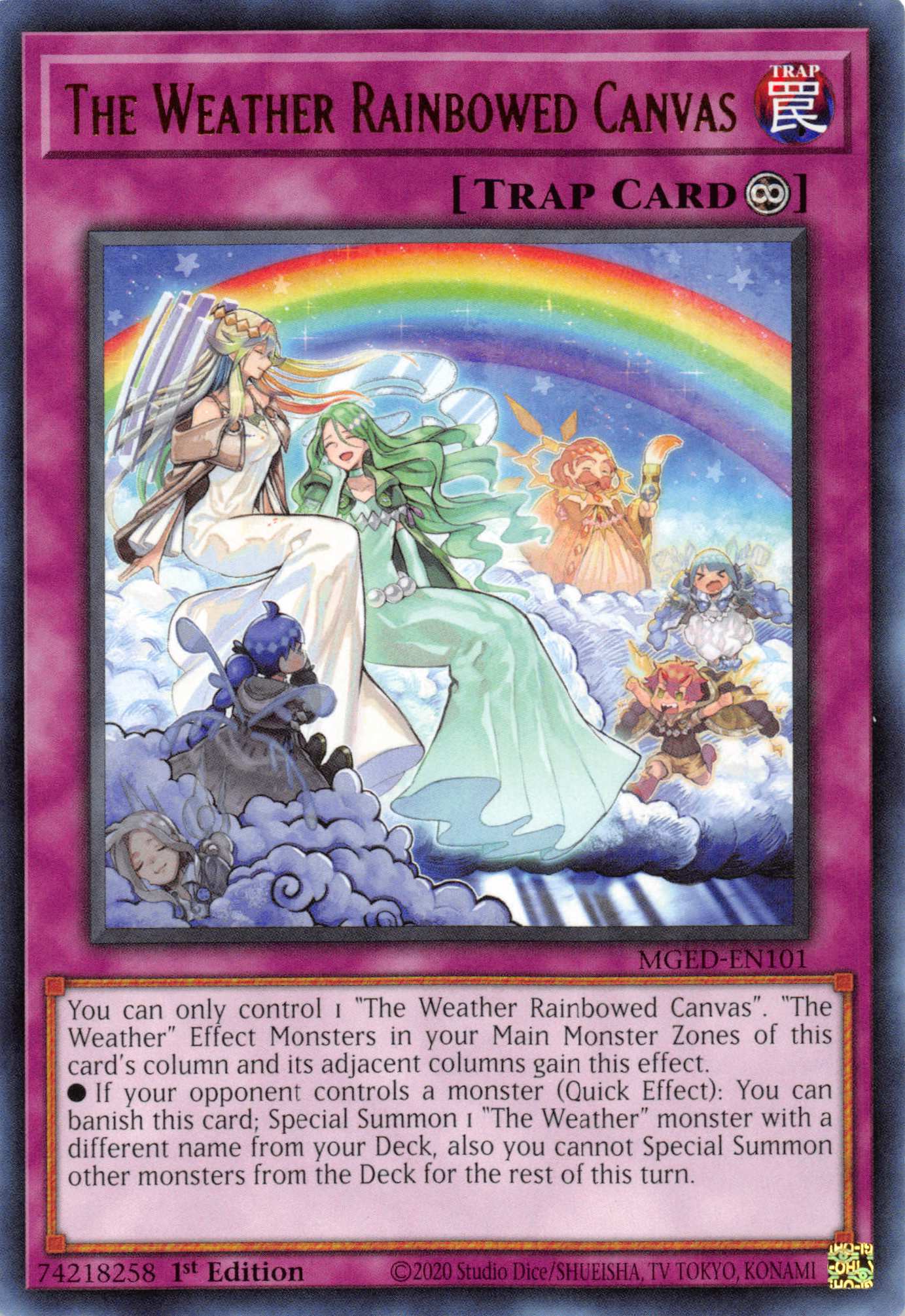 The Weather Rainbowed Canvas [MGED-EN101] Rare | Golgari Games