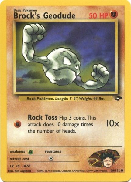 Brock's Geodude (68/132) [Gym Challenge Unlimited] | Golgari Games