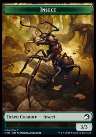 Insect Token [Innistrad: Midnight Hunt Tokens] | Local Legends