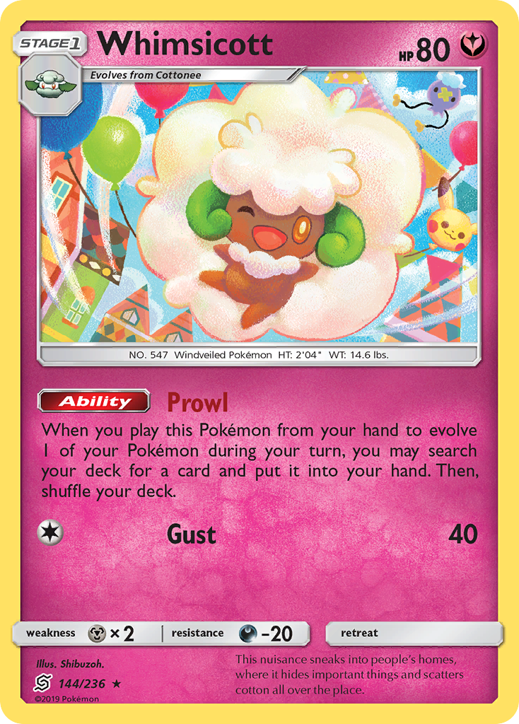 Whimsicott (144/236) [Sun & Moon: Unified Minds] | Golgari Games